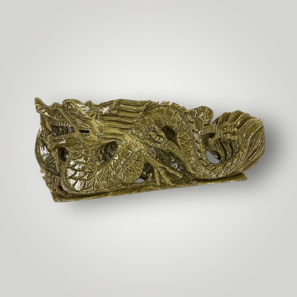 Exquisite Jade Dragon with Ornate Hand‑Carved Details
