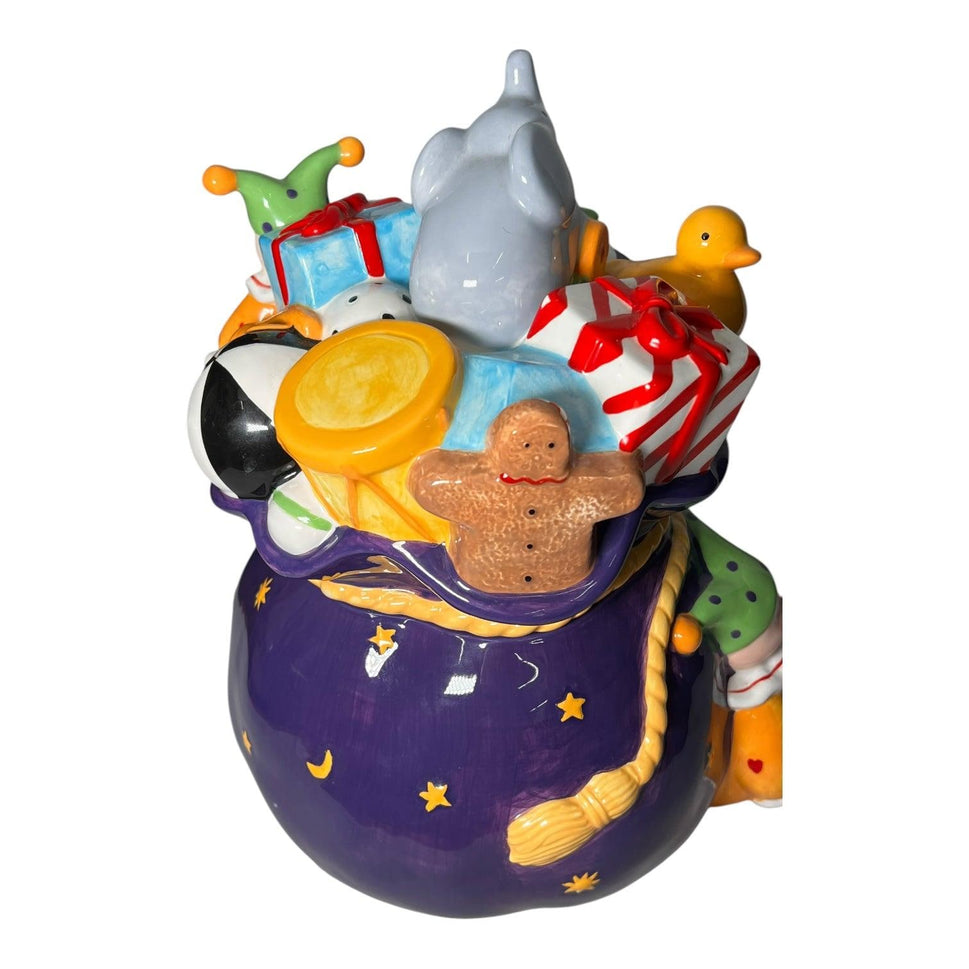 Mary Engelbreit Christmas Toy Bag Cookie Jar