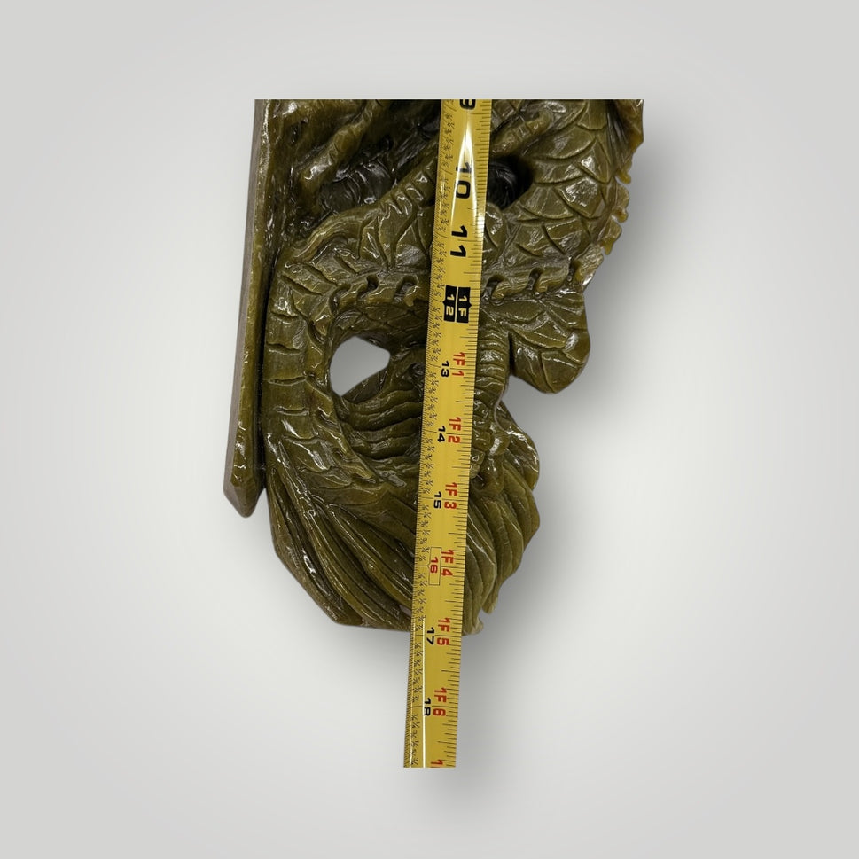 Exquisite Jade Dragon with Ornate Hand‑Carved Details
