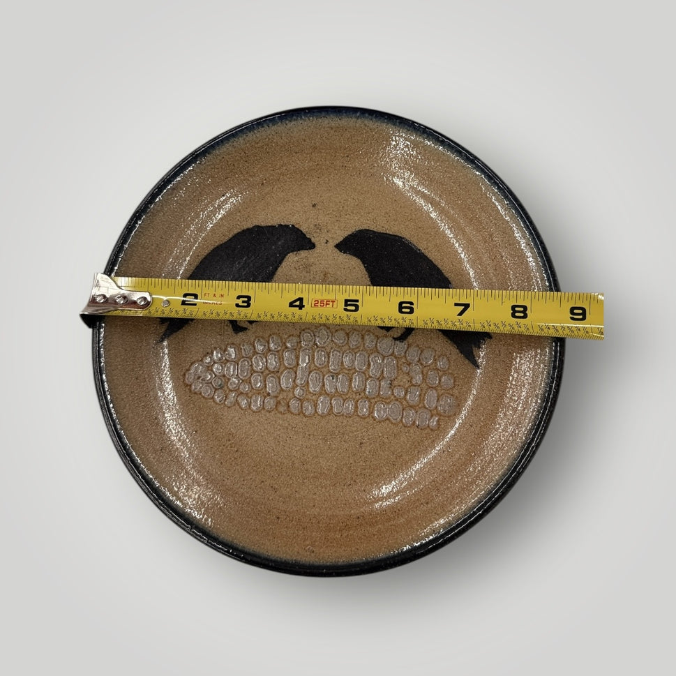 Retired Vintage Monroe Salt Works Crow Stoneware