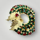 Switch Christmas Wreath Vintage Brooch 3 image