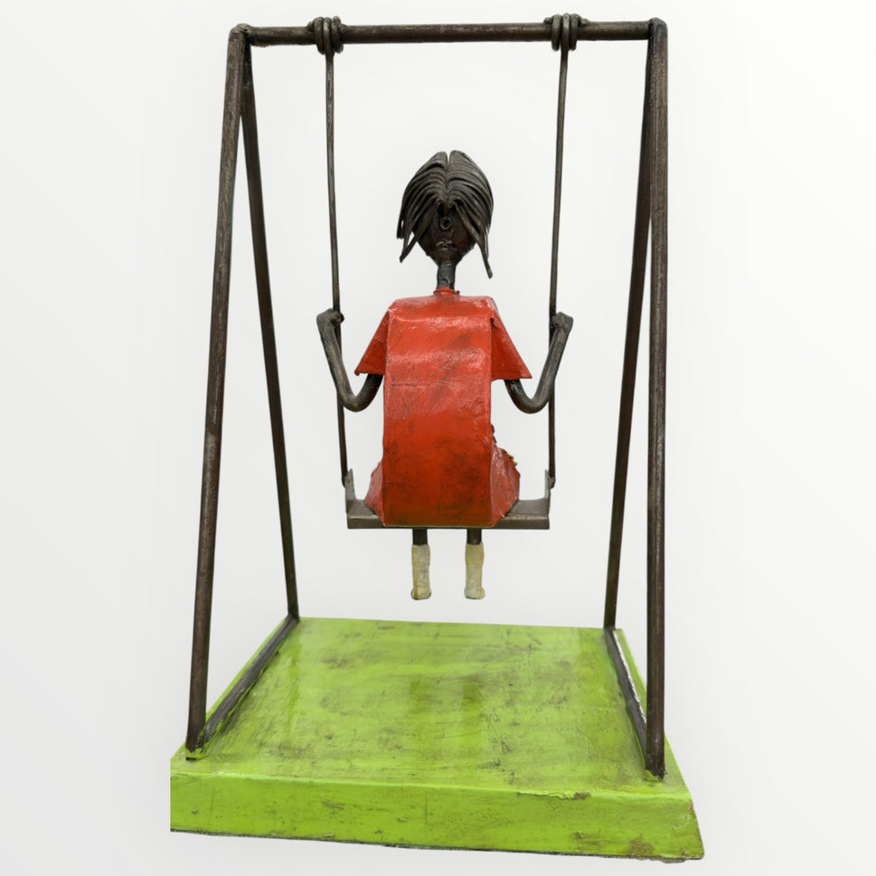Girl on a swing--Manuel Felguerez, 1928-2020