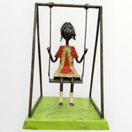 Girl on a swing--Manuel Felguerez, 1928-2020
