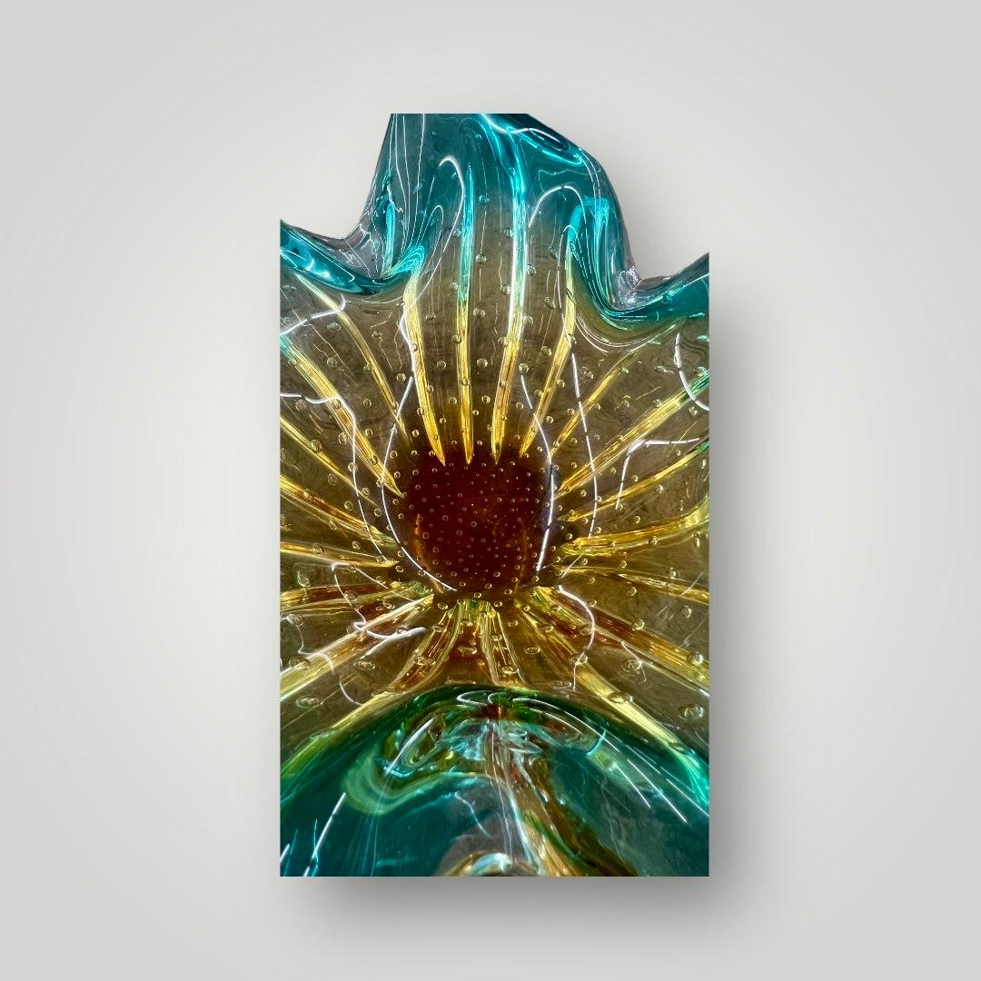 Murano -Style Art Glass Centerpiece "Splash"