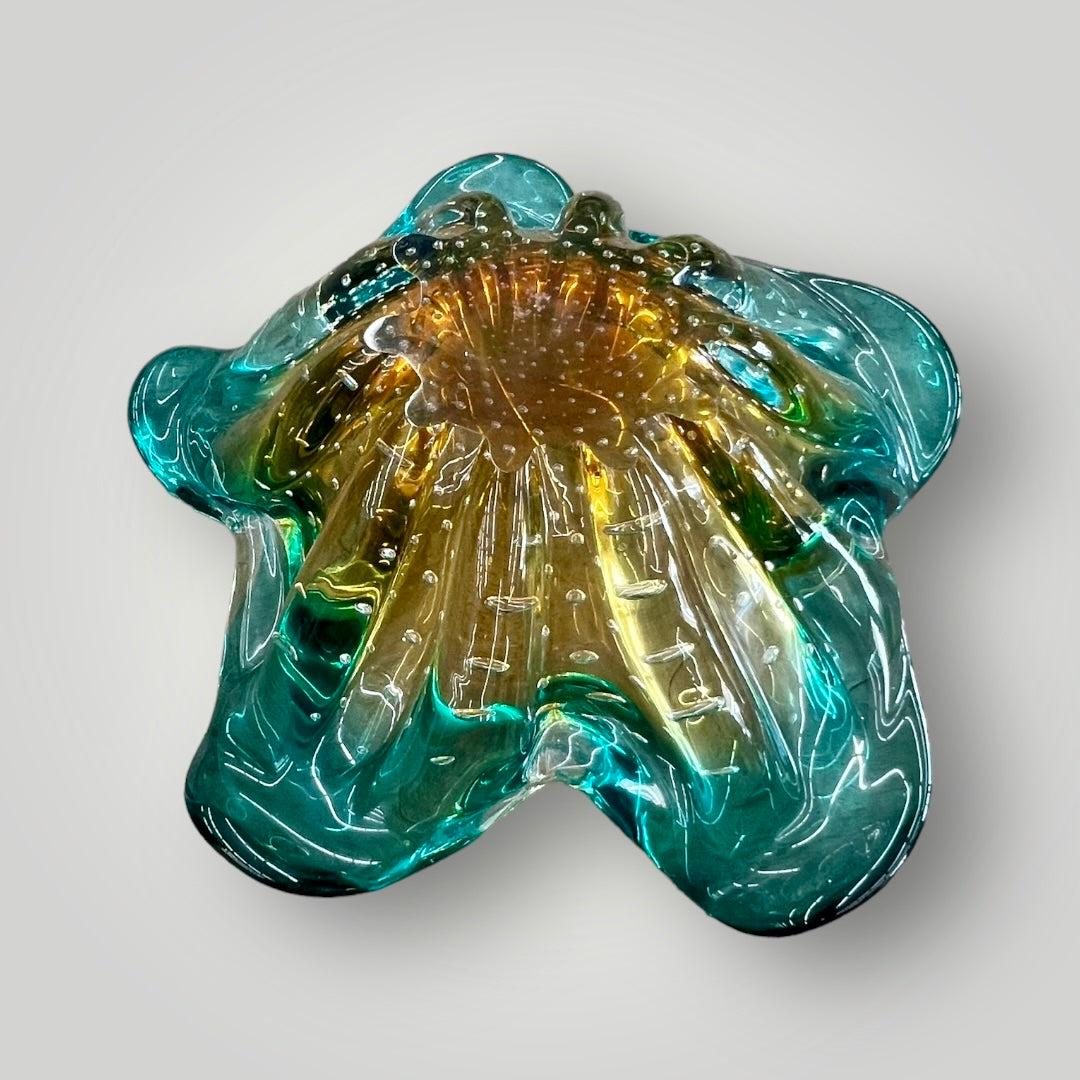 Murano -Style Art Glass Centerpiece &quot;Splash&quot;