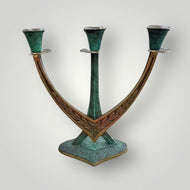 Fine Vintage Brass Candelabra Lamp – Made in Israel