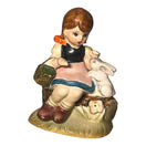Switch Little girl with Kewpie doll figurine. Occupied Japan 2 image