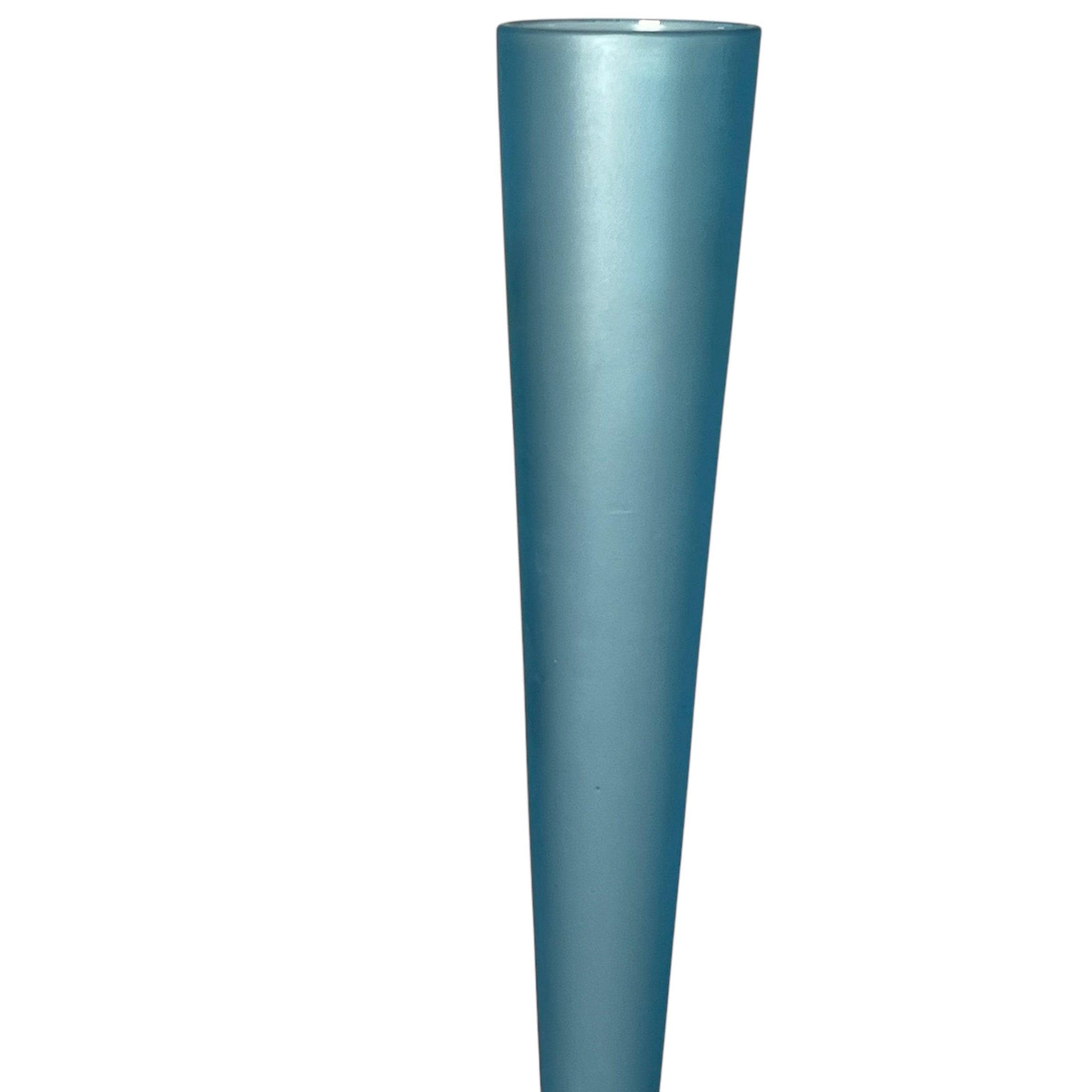 Tiffin Uranium Bud Vases, set of two, blue