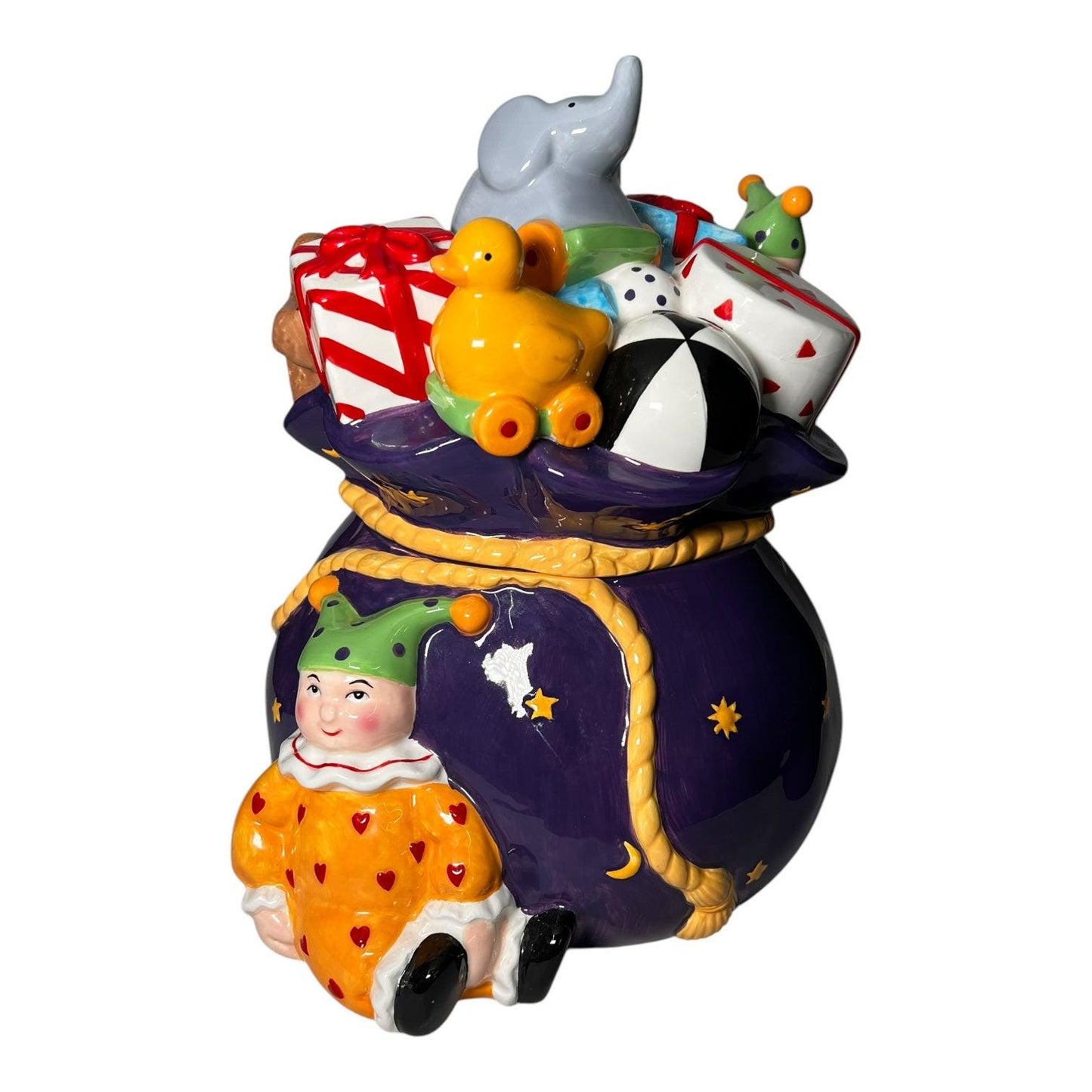 Mary Engelbreit Christmas Toy Bag Cookie Jar